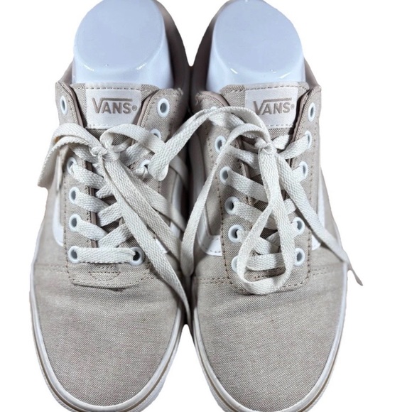 WOMEN'S VANS WARD SKATE SHOES Beige/White Size 8 excellent condition - Picture 5 of 9